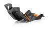 ACERBIS 2736365229 Skid Plate for KTM 250 and 300 Models - Black/Orange