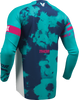 THOR Launchmode Bleach Jersey White/Aqua Large - 2910-8408