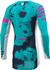 THOR Women's Launchmode Bleach Jersey - White/Aqua - Medium (Part Number 2911-0347)