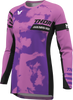 THOR Women's Launchmode Bleach Jersey - Black/Orchid Large (Part #2911-0343)