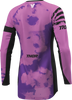 THOR Women's Launchmode Bleach Jersey - Black/Orchid Large (Part #2911-0343)