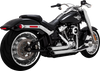 Vance & Hines Shortshots Staggered Exhaust System - Chrome Part #17335-22