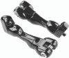 Kuryakyn Adjustable Passenger Peg Mounts for Harley-Davidson Gloss Black Part #10187