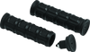 Kuryakyn® Dillinger Grips combine a narrow profile with ribbed EPDM rubber for aggressive grip, commanding control and a soft, vibration dampening foundation to combat hand and forearm fatigue.
<ul>
  <li>Removable aluminum end caps allow use/inst...