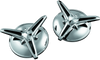 Kuryakyn Knock-Off Center Caps for Trikes Chrome - Part Number 1243