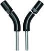 Kuryakyn Mirror Stem 3-inch Outward Extenders for Enhanced Visibility - Black Part Number 1216