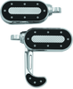 Kuryakyn Heavy Industry Switchblade Footpegs with Adapter Chrome – Versatile PowerSports Foot Support for Harley-Davidson Models