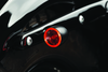 Kuryakyn Bullet 1000 White/Amber Clear Lens Satin Black Motorcycle Marker Lights (Part #2555)