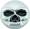 Kuryakyn Replacement Zombie Windshield Emblem Chrome for Harley Davidson Models