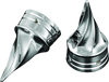 Kuryakyn Twisted Axle Caps Chrome for Harley Davidson Sportster and XL Models