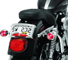 Kuryakyn Deep Dish Bezel with Red Lens for Harley-Davidson Bullet Turn Signals Part #2109