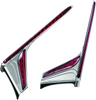 Kuryakyn LED Vertical Rear Light Strips for Honda GL1800B F6B (2012-2017) with Chrome Red Lens