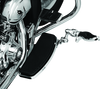 Kuryakyn Flamin Peg with Male Mount Adapter Chrome – Classic Flame Design for Powersports Bikes