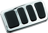 Kuryakyn ISO Brake Pedal Pad Longhorn Chrome for Harley Davidson Touring Models