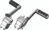 Kuryakyn Adjustable Passenger Pegs 07-09 Chrome - Powersports Footrest Kit