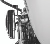 Kuryakyn Floorboard Relocator Brackets for 2017-2018 Harley Davidson Touring Models - Chrome (Part #4609)