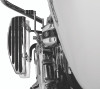 Kuryakyn Floorboard Relocator Brackets for 2017-2018 Harley Davidson Touring Models - Chrome (Part #4609)