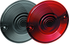Kuryakyn Red Lenses for 3-1/4 inch Flat Turn Signals - Replacement Pair