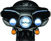 Kuryakyn LED Front Turn Signal Conversion Insert with Amber Lens for Harley Davidson 2008-2009 Models