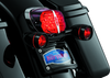 Kuryakyn Deep Dish Turn Signal Bezels with Red Lenses for Harley-Davidson Models, Part #5482