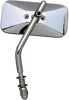 EMGO Side View Mirror - Classic Rectangle Design with Standard Stem for Metric Motorcycles Part #20-34820