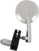 EMGO 20-34044 2.5-Inch Round Convex Side Mirror for Motorcycles, Polished Finish