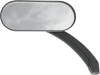 DRAG SPECIALTIES Oval Side View Mirror - Black Matte Finish - Part Number 0640-0488