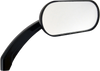 DRAG SPECIALTIES 0640-0786 Oval Side View Mirror - Gloss Black Finish