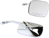 DRAG SPECIALTIES OEM Side View Rectangular Chrome Mirrors - Short Pair 60-0012/13X