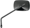 DRAG SPECIALTIES Die-Cast Side View Mirror for Low Rider - Black, Part Number 302109BLK