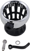 CIRO Mirror Stem Mount Drink Holder - Chrome and Black, Part Number 50420