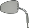 BILTWELL 6504-400-531 Chrome Utility Side View Teardrop Mirror with Adjustable Perch