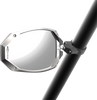 SEIZMIK Photon Side View Mirrors for UTVs - 1.75" ROPS - Black and Silver, Part #56-18107