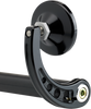 Joker Machine 09-312-CB Bar End/Side View Round Mirror - Black, Curved, 2-1/4 inch