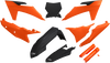 UFO Body Kit for KTM SX 2023-2024, Orange and Black - Part Number KTKIT529F@333