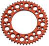 Renthal 49-Tooth Aluminum Rear Sprocket for Gas Gas, Husqvarna, KTM - Orange (Part #441U-428-49GPOR)