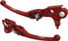FLO MOTORSPORTS Mx Style Lever Set Red for Harley Davidson '17-'20 FLH/Flt - Part Number HD-809R