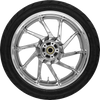 Coastal Moto Hurricane Rear Wheel with Dunlop AE2 Tire (18 inches) - Chrome Finish | Part PKG2-HUR185CH-ABST