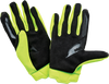100 Percent Ridecamp Women's Gloves Fluo Yellow/Black Large - Durable and Comfortable Cycling Gloves