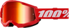 100 Percent Strata 2 Goggle with Red Mirror Lens - Performance Cycling Eyewear