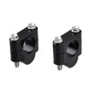 DRC ZE53-02191 1 1/8 Inch Handlebar Risers - 19mm Black