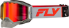 Fly Racing Zone Elite Snow Goggle with Red Mirror and Amber Lens - Grey/Red