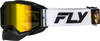 Fly Racing Zone Elite Snow Goggle White/Black with Polarized Yellow Lens
