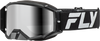 Fly Racing Zone Elite Goggle Black/Silver with Silver Mirror and Smoke Lens