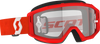 SCOTT Primal Goggle Red/White Clear Works with Anti-Fog Lens and Silicone Strap