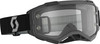SCOTT Fury Goggle Black/Grey Clear Works Lens – High-Performance Motocross Eye Protection
