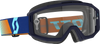 Scott Split OTG Goggle Royal Blue Orange Clear Works - Prescription Glasses Compatible with Air Management Venting
