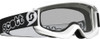 SCOTT Youth Agent Goggle White with Anti-Fog Lexan Lens and Silicone Strap