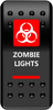 MOOSE OFFROAD Zombie Lights Red Rocker Switch - Part Number ZMB-PWR-R
