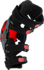 Alpinestars RK-1 Plasma Knee Braces – Black/Red, Large/X-Large (Part #6501725-13-LXL)